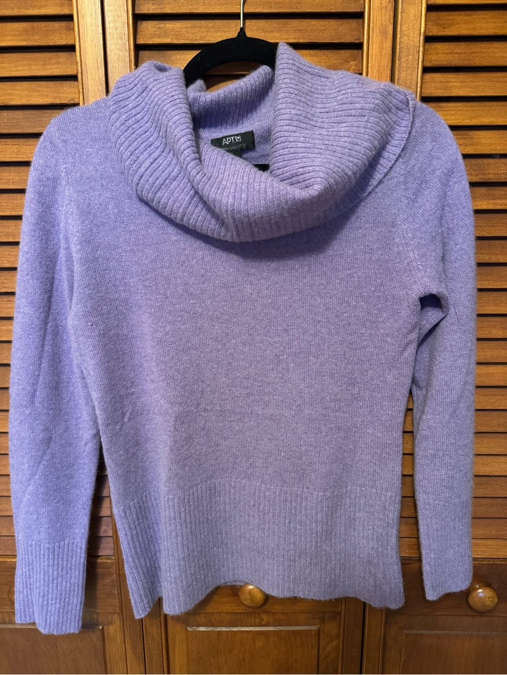 Apt. 9 Lavender Cowl Neck Cashmere Sweater